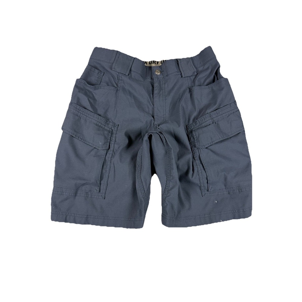 Duluth Trading Men's Flex Dry Relaxed Fit Cargo Shorts 34X11 Nylon Utility